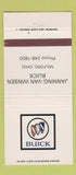 Matchbook Cover - Janning Van Winsen Buick Milford OH 30 Strike
