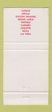 Matchbook Cover - 1971 Chevrolet HC Boyer Sunbury PA 30 Strike