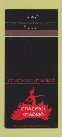Matchbook Cover - Chateau Madrid New York City Lexington Hotel girlie 30 Strike
