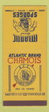 Matchbook Cover - Atlantic Sponges Chemical SAMPLE 30 Stick