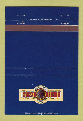 Matchbook Cover - Valley Forge Racquet Club King of Prussia PA 40 Strike