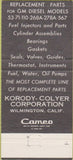 Matchbook Cover - Casey Parts Tgruck Auto Supply Anaheim CA