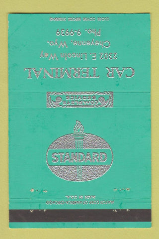 Matchbook Cover - Car Terminal Cheyenne WY Standard oil gas 40 Strike