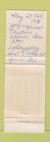 Matchbook Cover - Shenvalee Lodge Motel Golf Course New Market VA