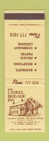 Matchbook Cover - Laurel Brigade Inn Leesburg VA