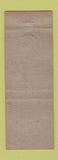 Matchbook Cover - Stonewall Jackson Hotel Manassas VA