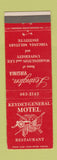 Matchbook Cover - Keydet General Motel Restaurant Lexington VA