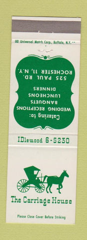 Matchbook Cover - The Carriage House Rochester NY