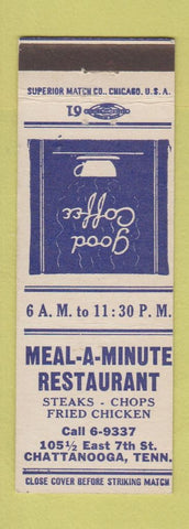 Matchbook Cover - Meal A Minute Restaurant Chattanooga TN