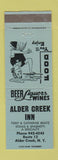 Matchbook Cover - Aldern Creek Inn Alder Creek NY