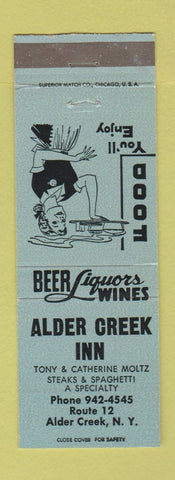 Matchbook Cover - Aldern Creek Inn Alder Creek NY