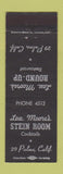 Matchbook Cover - Lou Moore's Round Up 29 Palms Twentynine CA