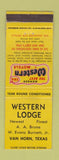 Matchbook Cover - Western Lodge Van Horn TX