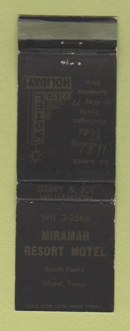 Matchbook Cover - Miramar Resort Motel South Padre Island TX WEAR