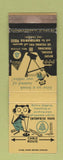 Matchbook Cover - Bell System Telephone  Safety WEAR