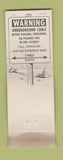 Matchbook Cover - Bell System Telephone  Safety WEAR