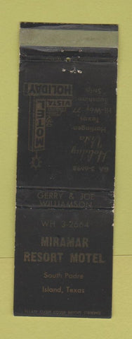 Matchbook Cover - Miramar Resort Motel South Padre Island TX WEAR