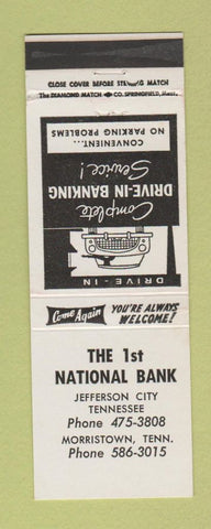 Matchbook Cover - 1st National Bank Jefferson City TN