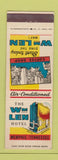 Matchbook Cover - WM Len Hotel Memphis TN