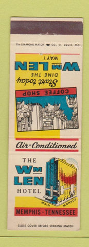 Matchbook Cover - WM Len Hotel Memphis TN