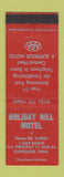 Matchbook Cover - Holiday Hill Motel Cleveland TN