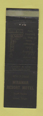 Matchbook Cover - Miramar Resort Motel South Padre Island TX WEAR