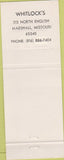 Matchbook Cover - Massey Ferguson Tractors Marshall MD