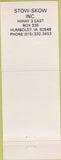 Matchbook Cover - Massey Ferguson Tractors Humboldt IA
