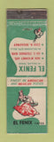 Matchbook Cover - El Fenix Mexican Food Dallas TX girlie feature WEAR