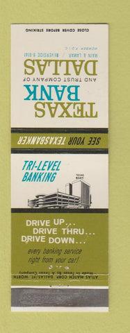 Matchbook Cover - Texas Bank and Trust Dallas TX