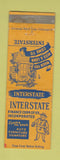 Matchbook Cover - Interstate Finance WEAR
