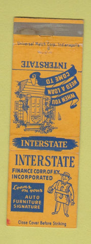 Matchbook Cover - Interstate Finance WEAR