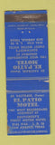 Matchbook Cover - El Patio Motel San Angelo TX WEAR