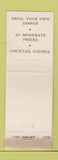 Matchbook Cover - The Tiki Broiler Waikiki Hawaii WEAR