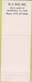 Matchbook Cover - Massey Ferguson Tractors Biglerville PA