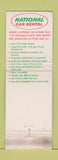Matchbook Cover - National Car Rental Ford Dallas TX