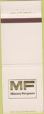 Matchbook Cover - Massey Ferguson Tractors BLANK