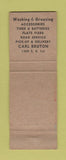 Matchbook Cover - Carl Bruton Enco oil gas