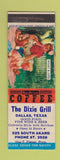 Matchbook Cover - Dixie Grill Dallas TX