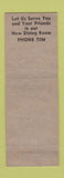 Matchbook Cover - Lamberth's Dixie Cafe Clarendon TX