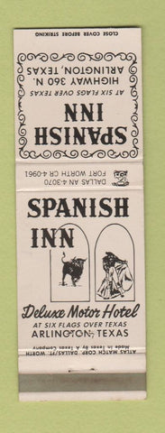 Matchbook Cover - Spanish Inn Arlington TX