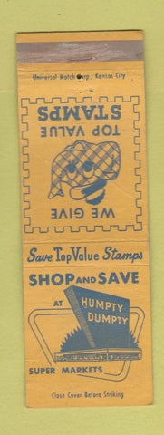 Matchbook Cover - Humpty Dumpty Grocery elephant WORN