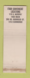 Matchbook Cover - Webb Waffle Shops Dallas TX