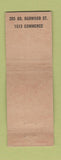 Matchbook Cover - Webb Waffle Shop Dallas TX