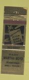 Matchbook Cover - Martha Boyd Alderman Election Jacksonville FL WEAR