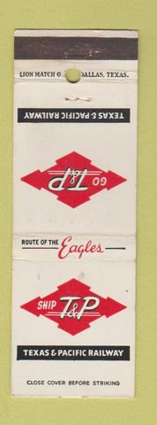 Matchbook Cover - Texas and Pacific Railroad WEAR