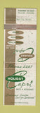 Matchbook Cover - Holiday Capri Motel Restaurant Tallulah LA WEAR