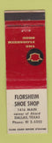 Matchbook Cover - Florsheim Shoes Dallas TX