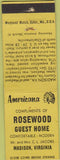 Matchbook Cover - Perkins Americana Rosewood Guest House Madison VA Yellow