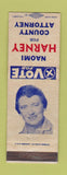 Matchbook Cover - Naomi Harney for County Attorney Potter Amarillo TX